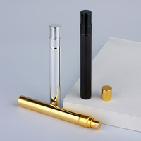 Flacons de parfum en verre plat électro-plaqué de luxe SUMEEAR, 2 ml, 3 ml, 5 ml, 10 ml, vaporisateur à pompe en verre UV, rechargeables, logo personnalisé