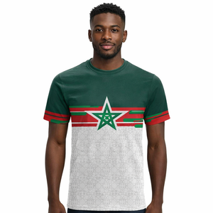 Kaos Jersey Sepak Bola Piala Dunia 2026 Maroko Pria, Kaos Olahraga Santai Lengan Pendek, Kaos Cetak Penuh, Kaos Kerah Bulat untuk Fans Maroko - Product Image 3