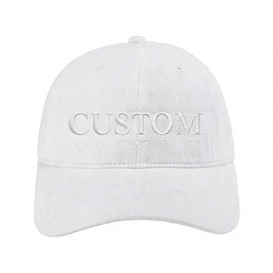 Casquette de baseball personnalisée en coton doux, broderie ou impression de logo, texte ou image, personnalisation sur 4 côtés, ajustable, style Papa - Product Image 1