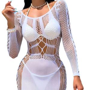 Sexy dames slim-fit lange mouwen één-delige heuprok ondergoed ODM nylon - Product Image 1