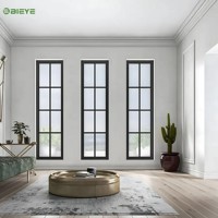 Ventana Fija de Aluminio con Marco Delgado y Visión Amplia para Apartamentos Modernos
