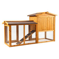 Poulailler Moderne en Bois pour Lapins, Poules et Poulets – Niche de Reproduction Commerciale pour Volailles d'Extérieur