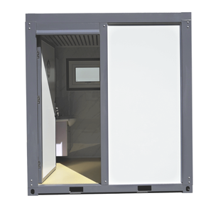 Toilettes d'extérieur portables en HDPE avec porte et douche, structure en acier, ignifuges, durables, écologiques, pratiques, design chinois - Product Image 1