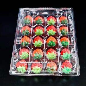 Blíster transparente desechable PET, caja de frutas, bandeja de plástico, embalaje para fresa - Product Image 3