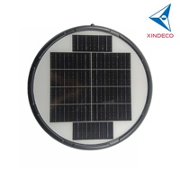 Lampe solaire LED de jardin 25W 180-200lm/W Polycristalline 3.2V 30Ah IP65 Installation sans fil Crépuscule-Aube Alliage d'aluminium Garantie 5 ans