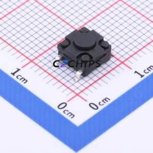 TS-KG10GS-BT43F Tactile Switch SMD-4P,6.2x6.2mm Switch Single Pole Single Throw Round Button 2.5N Vertical Mount - Product Image 1