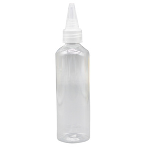 Transparent <b>Plastic</b> Bottle 100ml Graduated Nozzle Screw <b>Cap</b> For Cosmetic Emulsion Dispensing - Product Image 1