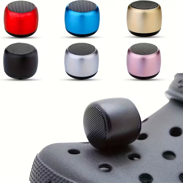 New Arrival Mini Portable BT Speaker Metal HiFi TWS Interconnection Super Small Steel Stereo Wireless Loud Speaker