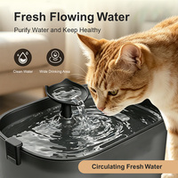 Fontaine à eau automatique pour animaux de compagnie de 2,5 L, facile à nettoyer, avec filtre de remplacement, distributeur d'eau pour animaux de compagnie, fontaine à eau pour chats