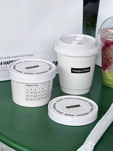 Vasos Ecológicos para Llevar JN de 10oz y 12oz, Vasos de Papel para Café con Doble Pared, Logotipo Personalizado, Estampado en Caliente con Lámina Dorada, con Tapa - Product Image 3