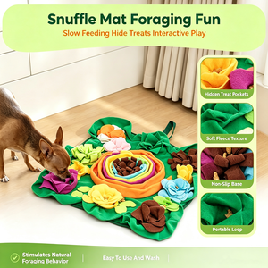 Alfombra Olfativa para Perros, Alfombra de Alimentación Lenta, Alfombra Interactiva para Esconder Premios, Antideslizante, Lavable, para Perros y Gatos, Alivia el Aburrimiento y la Ansiedad - Product Image 4