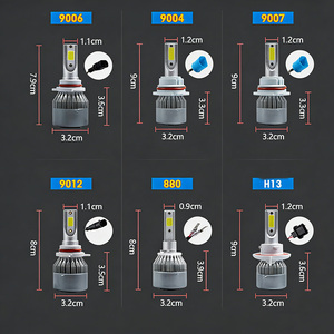 H4 4ด้านเลเซอร์72W โปรเจคเตอร์จักรยาน LED 360 Canbus ไฟหน้า LED ความสว่างสูง7 H13 12V 6000K คลาสสีฟ้า12V - Product Image 4