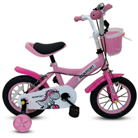 Sepeda Anak dengan Rangka 12 14 16 18 20 Inch untuk Anak Perempuan Usia 2 hingga 10 Tahun Pedal Biasa & Keranjang Plastik