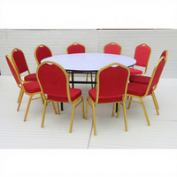 Ensemble de table à manger moderne en métal Big Lots pour salle de banquet, mariage, salon et chambre à coucher SDB-45-1