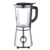 Blender sur socle électrique de cuisine 600W 1000W, puissant blender à jus avec broyeur, hachoir, gobelet, blender à fruits, pot en verre de 1,5L
