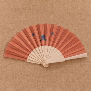 Abanicos plegables de boda portátiles impresos personalizados recién llegados abanico de mano de madera personalizado para bodas - Product Image 6