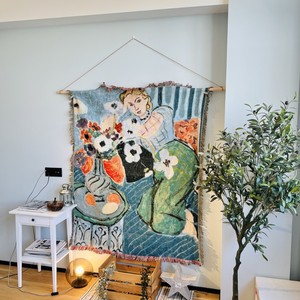 ผ้าห่มทอแบบแจ็คการ์ดสไตล์มาติส <span class=keywords><strong>ภาพ</strong></span>ศิลปะนามธรรม ผ้าคลุมแบบสั่งทำ <span class=keywords><strong>ภาพ</strong></span><span class=keywords><strong>วาด</strong></span>สมัยใหม่ ผ้าแขวนผนัง - Product Image 4
