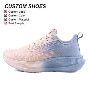 OLICOM Nouvelles baskets décontractées en maille personnalisées avec logo OEM, fabrication d'usine, respirantes, personnalisées pour femmes et hommes, chaussures de course - Product Image 2