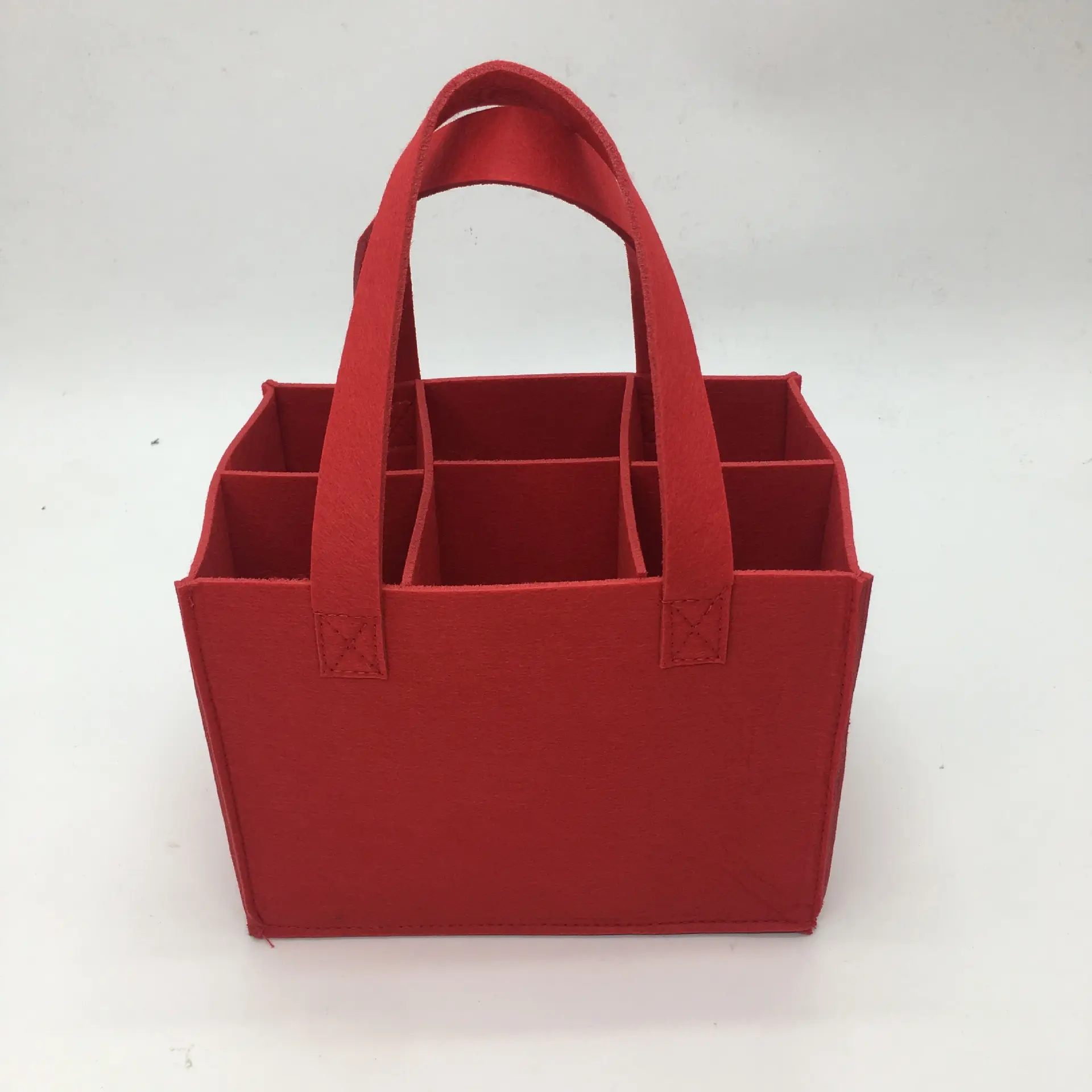 Felt wine bag compartment red wine tote bag Portable solid anti-collision protection wine bag