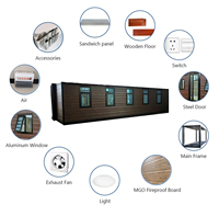 Maison conteneur préfabriquée Zengrong personnalisée de 0,7 mètre de large et 40 pieds, maisons modulaires extensibles, bureau préfabriqué, clinique mobile