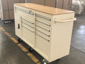 <span class=keywords><strong>Chariot</strong></span> à outils <span class=keywords><strong>de</strong></span> conception d'atelier <span class=keywords><strong>de</strong></span> 60 pouces, blanc mat, pour atelier, <span class=keywords><strong>garage</strong></span> - Product Image 2