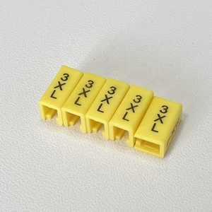Clip marqueur de taille rectangulaire en plastique de couleur et de numéro personnalisé avec technique d'injection de tige - Product Image 4