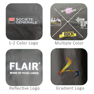 Logo impression noir hommes femmes Polyester réutilisable Durable fermeture éclair longue manteau de pluie imperméable pour sortie voyage - Product Image 6