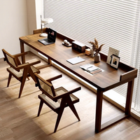 Bureau d'ordinateur en bois massif de style américain Tianzong avec rangement pour la maison, le bureau, l'étude et la chambre à coucher