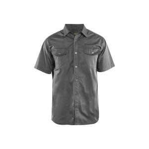 BLAKLADER - 329611909400XS Camisa de sarga Gris-EAN 7330509480991 CAMISAS DE TRABAJO - Product Image 1