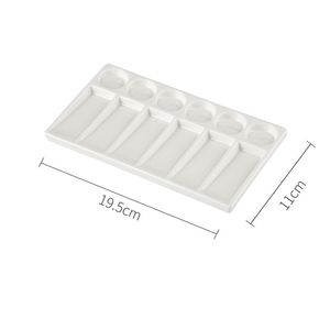 <span class=keywords><strong>Palette</strong></span> de peinture pour artistes en céramique, rectangulaire, design différent, pour dessin d'<span class=keywords><strong>aquarelle</strong></span>, offre spéciale - Product Image 3