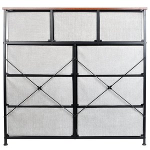 <span class=keywords><strong>Commode</strong></span> à <span class=keywords><strong>tiroirs</strong></span> en tissu autoportante 39.4 ''W ensemble de <span class=keywords><strong>commode</strong></span> double coffre 9 <span class=keywords><strong>tiroirs</strong></span> unité de rangement armoire <span class=keywords><strong>commode</strong></span> pour chambre à coucher - Product Image 6
