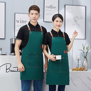 Solid Color Cross Strap <b>Kitchen</b> <b>Apron</b> One Size Polyester For Cooking Work Suit - Product Image 4