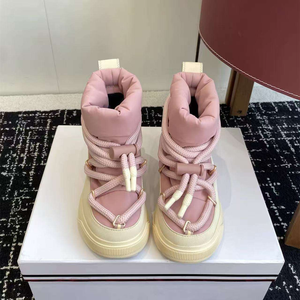 Chaussures en coton à semelle épaisse de marque de luxe classique, fonction antidérapante, grande taille, bottes de neige chaudes et confortables - Product Image 3