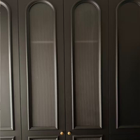 Puertas de Muebles de Cocina Modulares de Madera Estilo Francés con Diseño Moderno y Acabado Lacado para Comedores, Apartamentos y Villas