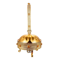 Luxuriöses 8L Gold Edelstahl Chafing Dish Buffet-Set mit Hängedeckel Buffet-Speisenwärmer für Hotel Restaurant Buffet