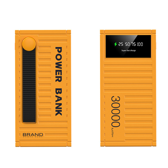 New Super Fast Charging Plastic Large Capacity 30000 Mah 30000amhs Power Bank Outdoor Live Streaming Camping Mobile Power Supply