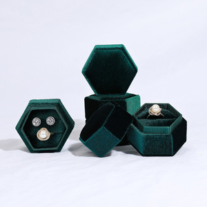 Conjunto <span class=keywords><strong>de</strong></span> <span class=keywords><strong>joyas</strong></span> <span class=keywords><strong>de</strong></span> <span class=keywords><strong>PANA</strong></span> con diseño Hexagonal Vintage, collar <span class=keywords><strong>de</strong></span> terciopelo, caja <span class=keywords><strong>de</strong></span> paquete <span class=keywords><strong>de</strong></span> brazalete - Product Image 2