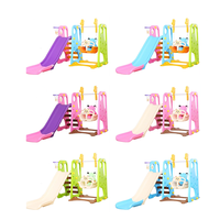Vente directe d'usine balançoire en plastique de haute qualité combinaison multifonctionnelle mini toboggan et balançoire d'intérieur pour enfants
