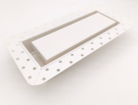 Diffuseur d'air moderne blanc pour plafond, mur ou sol, en métal, pour ventilation par advection, 4 * 10 pouces, pour cloison sèche