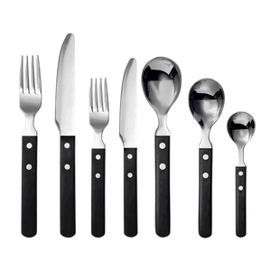 Classic Stainless Steel 4-Piece Cutlery Set Fork <b>Knife</b> Spoon Dishwasher <b>Safe</b> Eco-Friendly for Hotel Restaurant Home Kitchen - Product Image 1