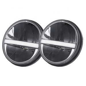 Round 7 inch 40W Reflector LED Headlight High/LOW Beam Projector 12v led Head light <span class=keywords><strong>Cree</strong></span> Chip bulb for Jeep Wrangler JK LJ CJ - Product Image 2