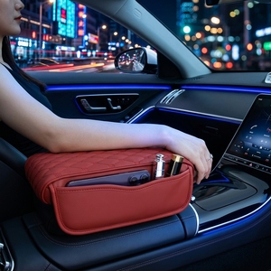 Boîte de rangement universelle <span class=keywords><strong>pour</strong></span> accoudoir central de <span class=keywords><strong>voiture</strong></span>, en cuir rouge, best-seller - Product Image 2