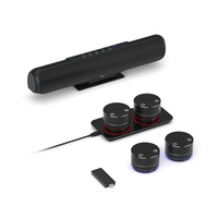 Système audio sans fil pour visioconférence : Barre de son avec microphone et haut-parleur, extension de son et vidéo