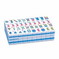 Tuiles de Mahjong Américaines en Mélamine Double Couche Taille 30, Ensemble de Mahjong Numéroté avec Jokers pour Soirées de Jeu en Famille, Vente en Gros