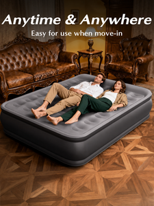 OEM ODM Queen Air <strong>Mattress</strong> Built <strong>Pump</strong> 18" Upgraded One-Touch Inflatable PVC Portable Blow <strong>Mattress</strong> Home Gym Camping Guests - Product Image 4