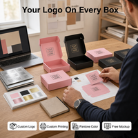 Boîte d'expédition de luxe de haute qualité avec impression personnalisée du logo, boîtes d'emballage pour chapeaux et cosmétiques, boîtes d'expédition en carton ondulé recyclé pour vêtements
