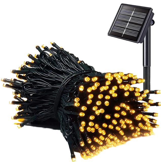 IP65 Rated Solar Powered Indoor & Outdoor Fairy String Lights Waterproof LED Christmas Lights for Garden Decoration