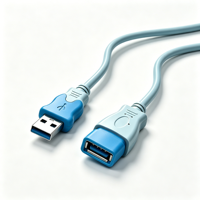 Cable de Extensión USB 2.0 de Alta Velocidad, Macho a Hembra, 480 Mbps, para Impresora, Escáner, Teclado, Ratón y Otros Dispositivos