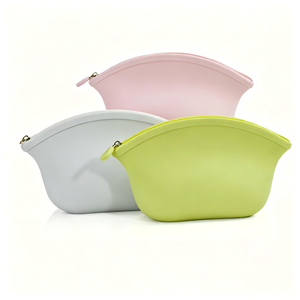 Pochette cosmétique élégante en silicone, étanche et anti-poussière, mini pochette de rangement résistante à l'usure et porte-monnaie - Product Image 5