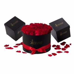 Boîte à fleurs personnalisée en gros pour ensembles de boîtes d'emballage de fleurs avec ruban et carte - Product Image 1